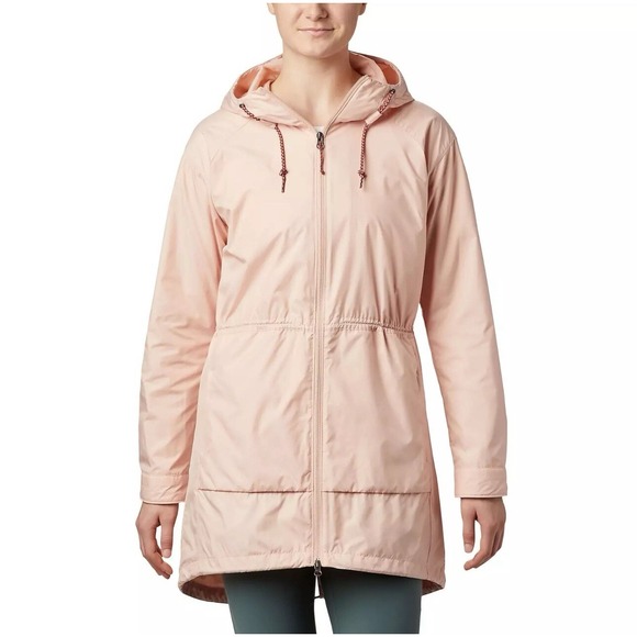 Culumbia Rose Sweet Maple Trench Jacket Water Resistance Outdoor Women's Small - Picture 1 of 12